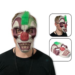 Máscara Halloween Palhaço Punk Assustador