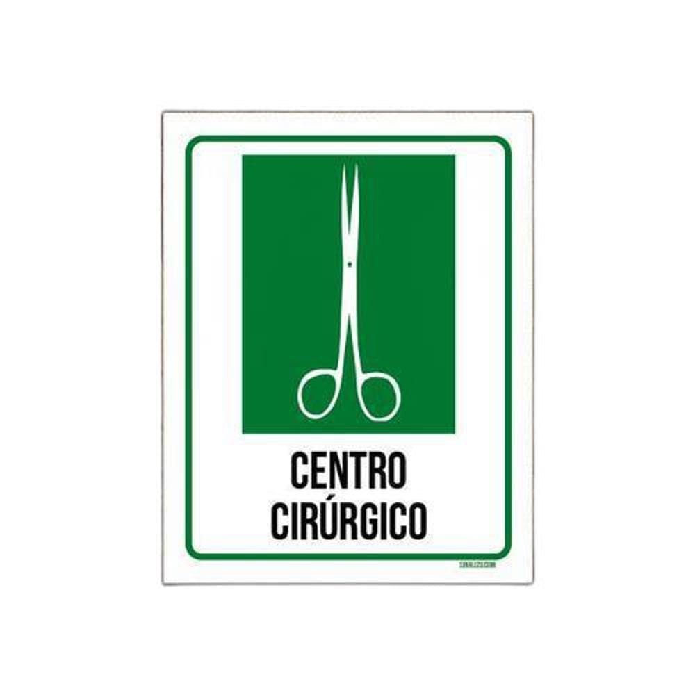 Kit 10 Placas Sinalização Hospitalar Centro Cirurgico