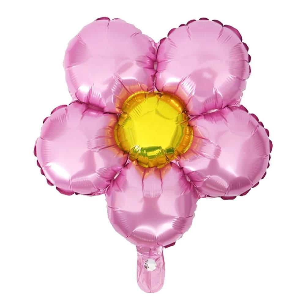 Balão Metalizado Flor Rosa Claro - 18 Polegadas