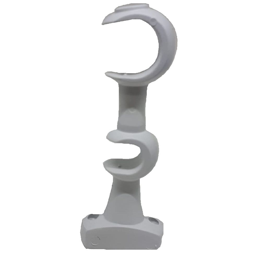 Suporte Cortina Duplo Varão 19/28 mm Branco Pvc par