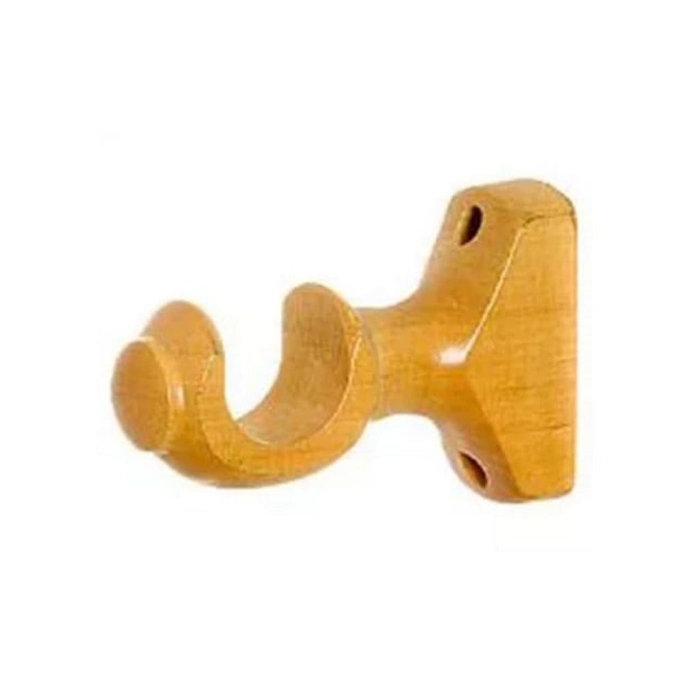 Kit Suporte para varão 28mm Marfim Madeira   Par