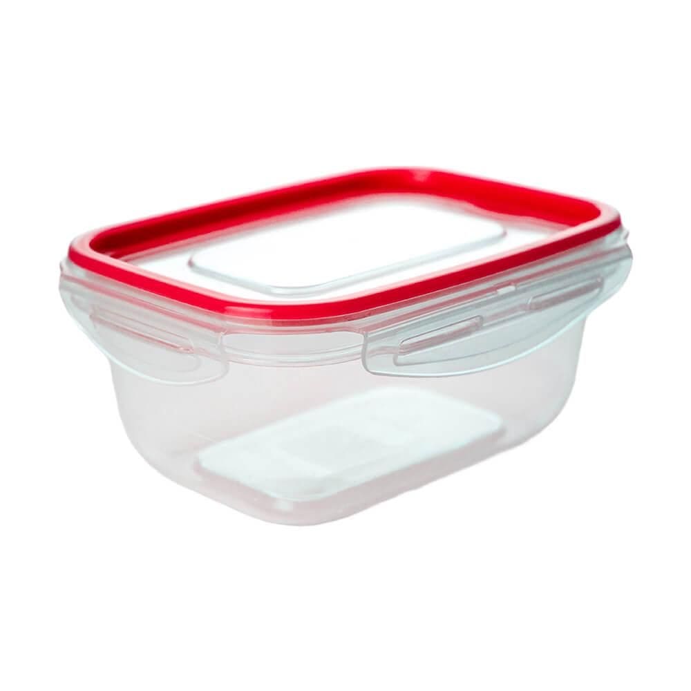 Pote Hermético de Plástico com Travas Retangular 500ml - Tritec