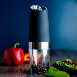 Moedor Elétrico Temperos Portátil Café Sal Pimenta E Grãos