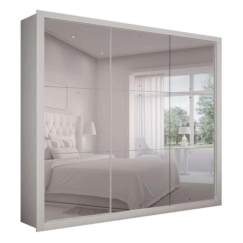 Guarda-Roupa Casal Veneza Gold 3 PT 4 GV Branco