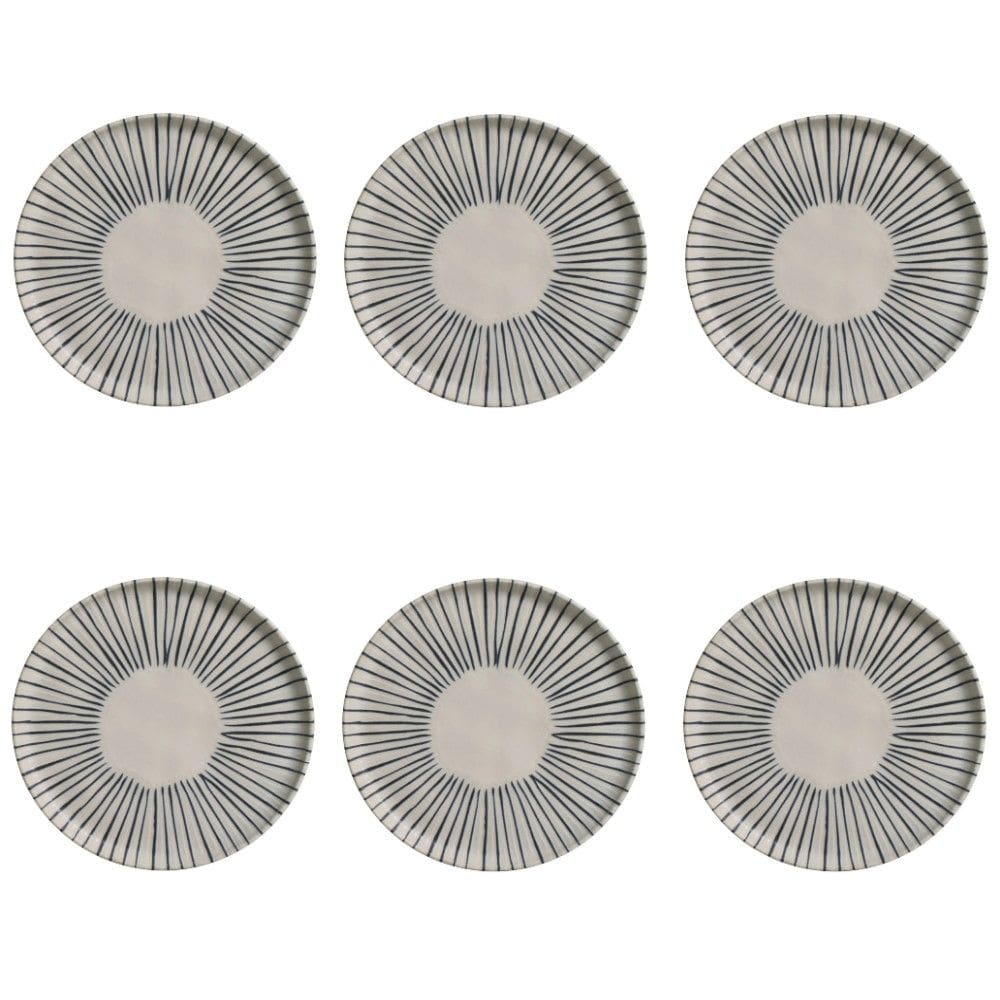 Conjunto de Pratos de Sobremesa 06 Peças Bio Elemento Porto Brasil