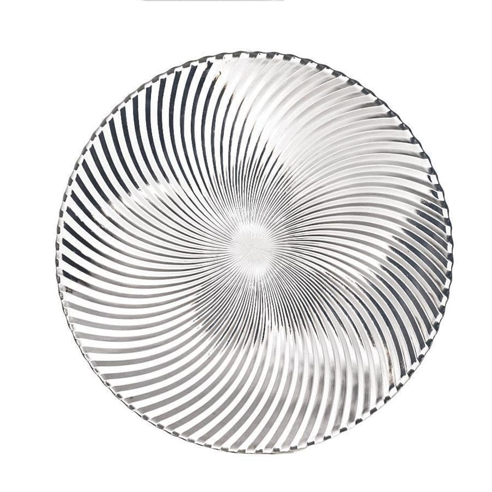 Prato Raso 31,8X2,5Cm Vidro Nauti