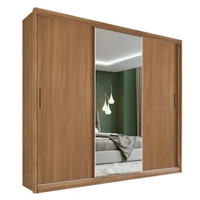 Guarda Roupa Dalila 3 Portas, 2 Gavetas e 3 Cabideiros Flex com Espelho - Demóbile