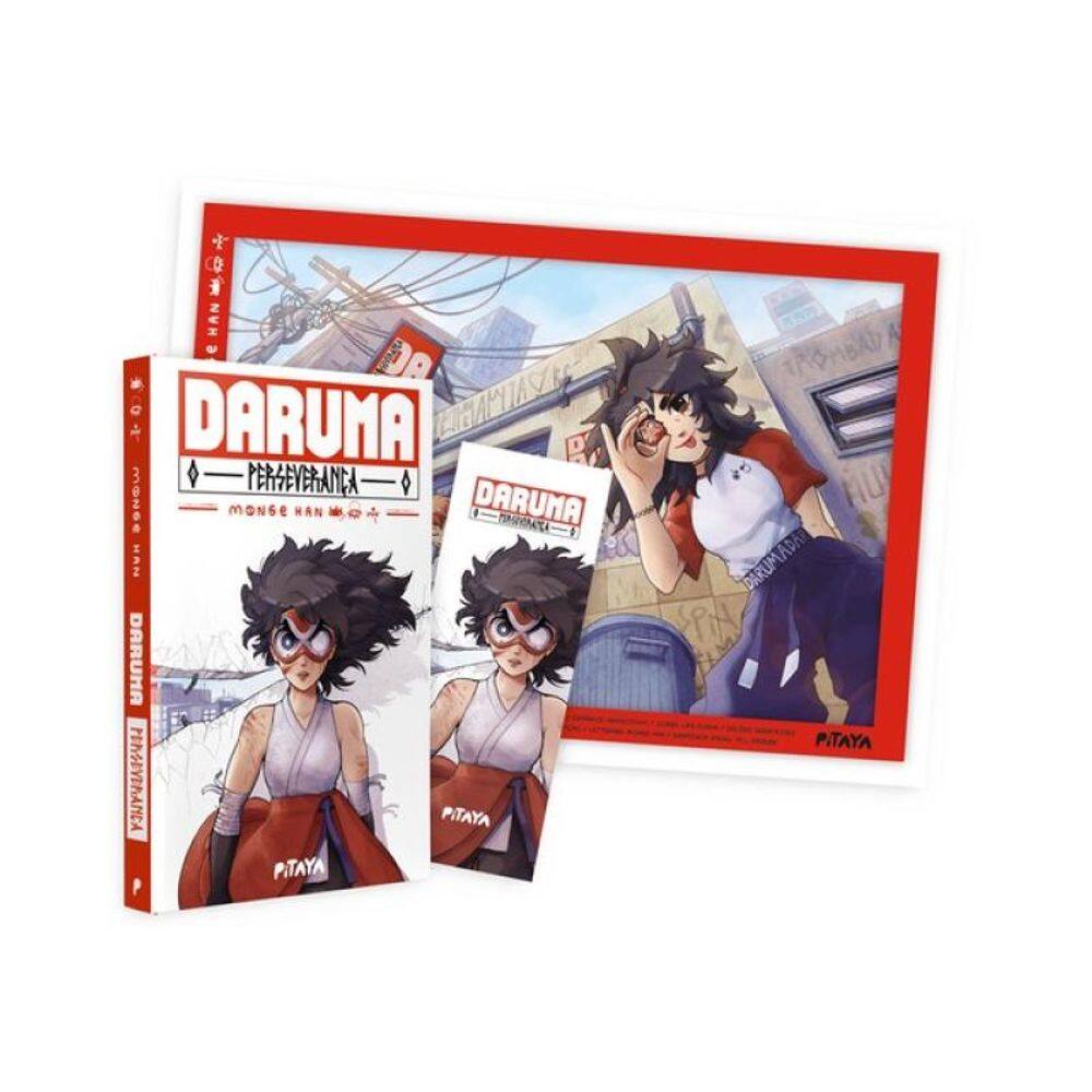 Daruma: Perseverança + Pôster + Marcador