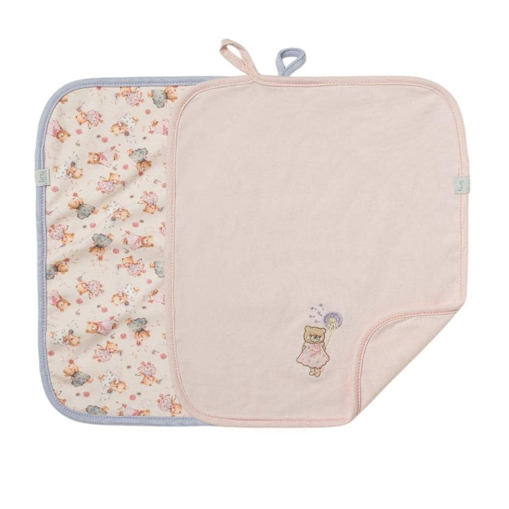 Kit 2 Babinhas Paninho De Boca Bebê Aurora Rosa -Hug