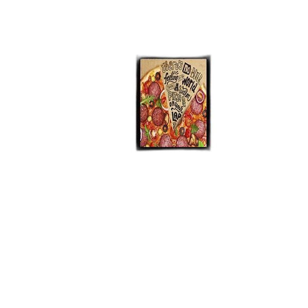 Quadro Fatia De Pizza 24X18Cm - Com Vidro