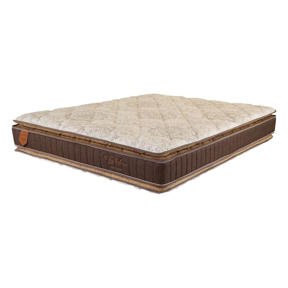 Colchão King Size 193X203X30 Bali Prorelax Molas Ensacadas Pillow Top Duplo - Marrom