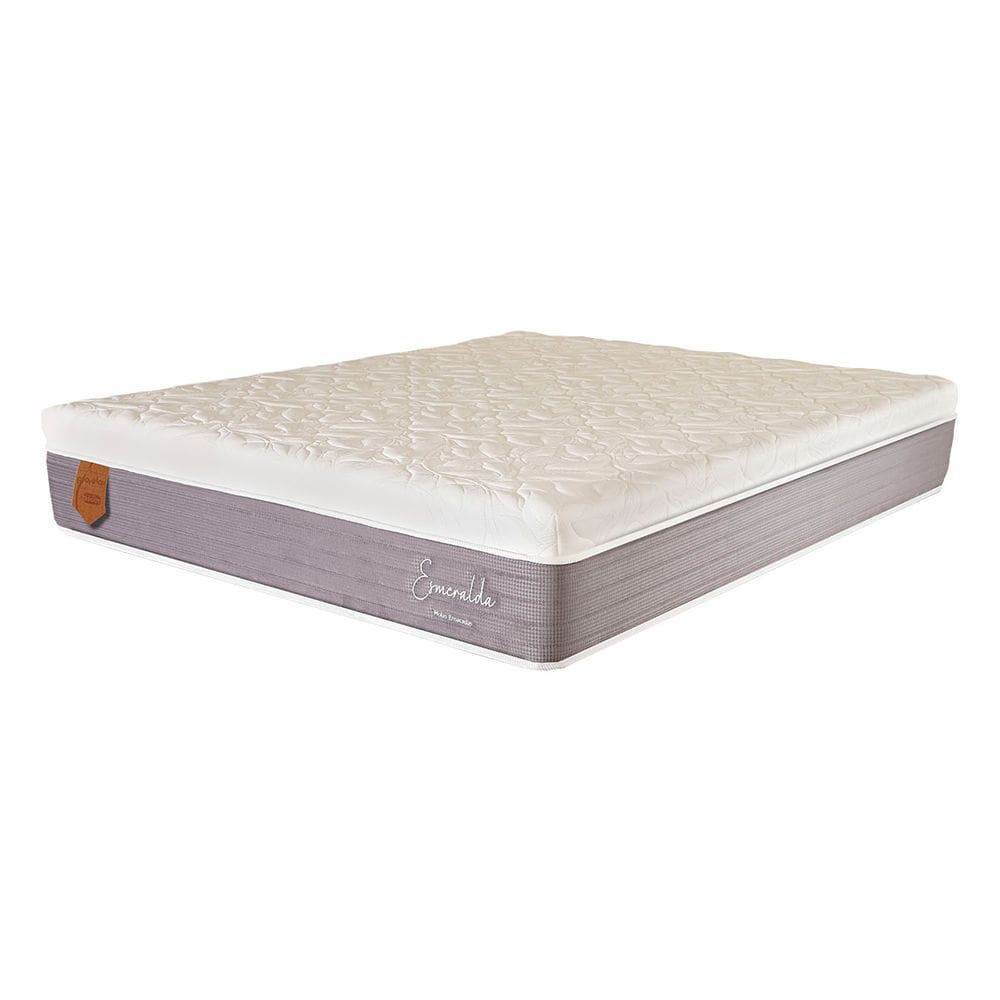 Colchão Queen Size 158X198X32 Esmeralda Prorelax Molas Ensacadas Pillow In Turn Free - Cinza