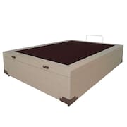 Base para Cama Box Casal Martin Premium com Baú Linho (47x138x188 cm) Cru