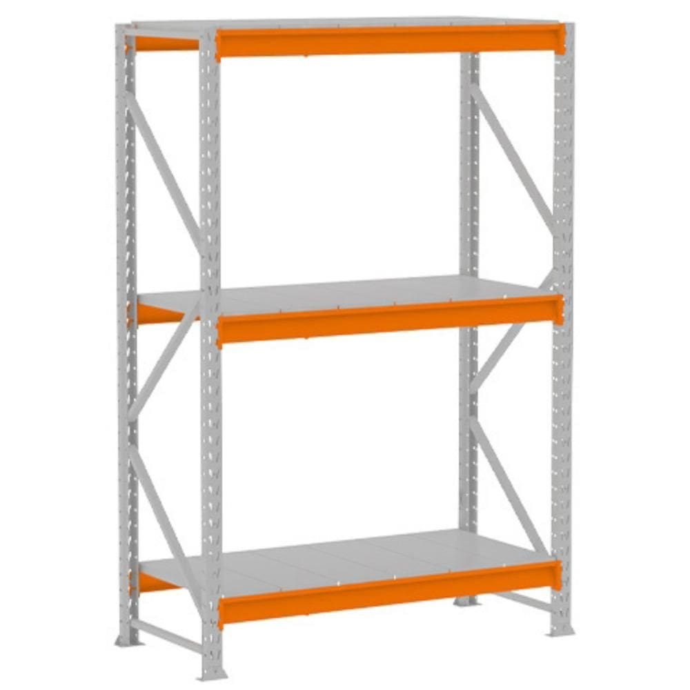 Porta Pallet 1500kg 1 Inicial 200x180x60 3 Níveis Com Bandeja de Aço MPP500 Amapá