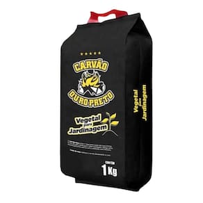 Carvão Vegetal de Jardinagem Fino (1kg) OURO PRETO