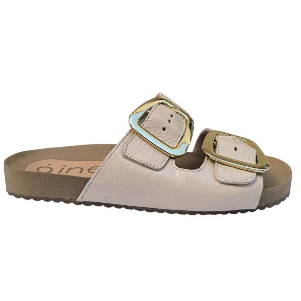 Sandália Papete Fivela Salto Baixo Feminina Confortável