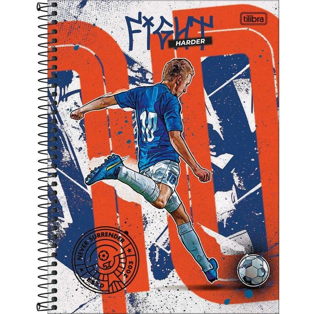 Caderno Univ. 1 Matéria 80 Folhas Do It Futebol - Tilibra