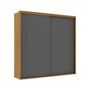 Guarda-Roupa Casal Imperium 100% MDF 2 PT 6 GV Freijó e Titânio