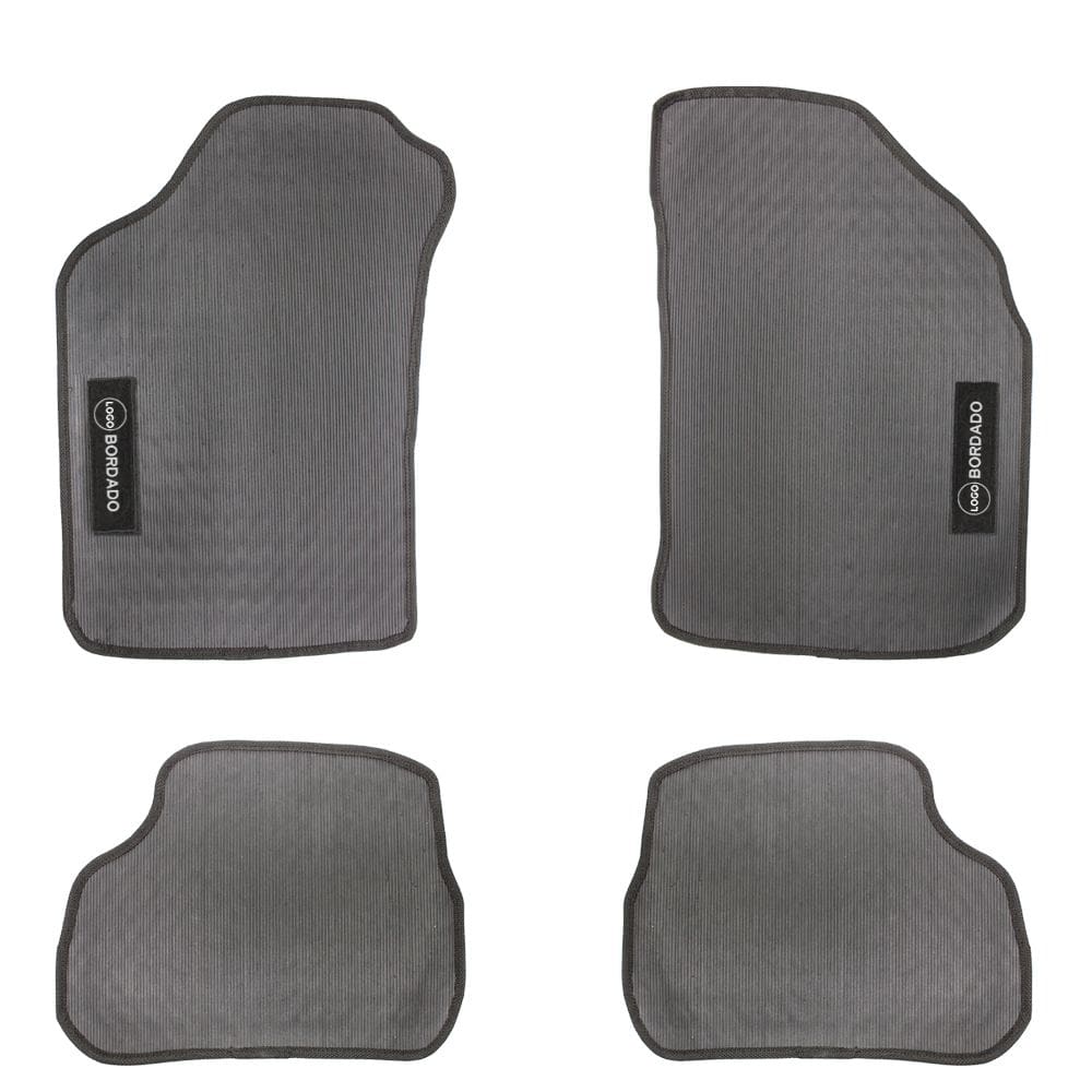 Tapete para Strada 1998 a 2011 Cabine Dupla Borracha Automotivo Impermeável 4 Peças