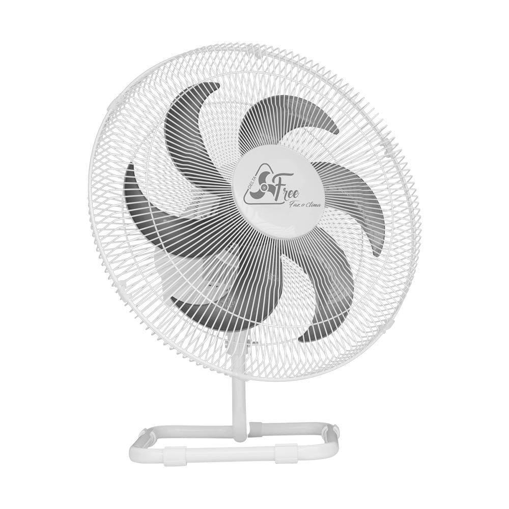 Ventilador Mesa Free 6 Pás 140W 40cm Branco Ventidelta