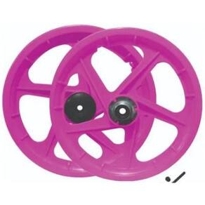 Par De Aros 16 Nylon Infantil, Rosa