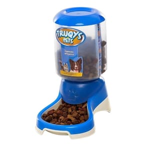 Comedouro Pet Automático Galão 1Kg Truqys Pets Azul