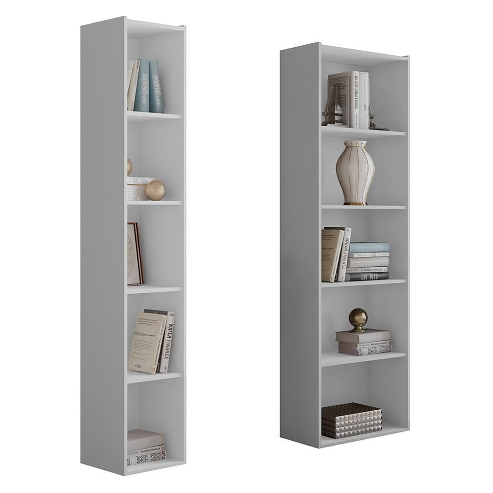 Kit Estante Livreiro Janaina e Luiza com Prateleiras - AJL Móveis