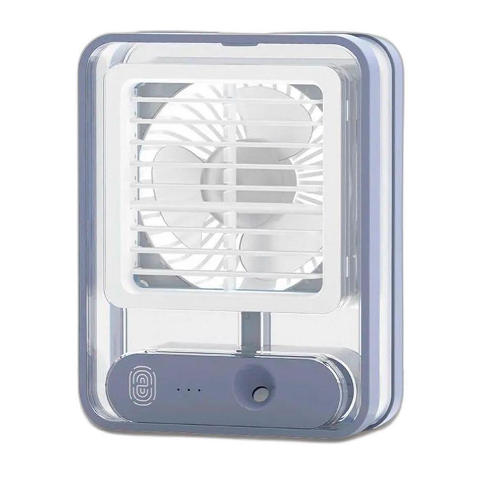 Ventilador Umidificador Portátil LED 3 Velocidades