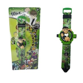 Relógio Ben10 Projeta 24 Imagens Infantil