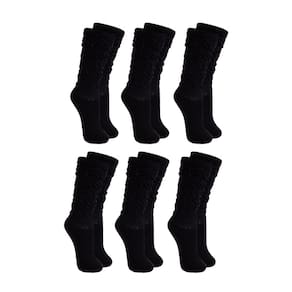 Kit 6 Meia 3/4 Aeróbica Esportiva Fitness Feminina - 33/39