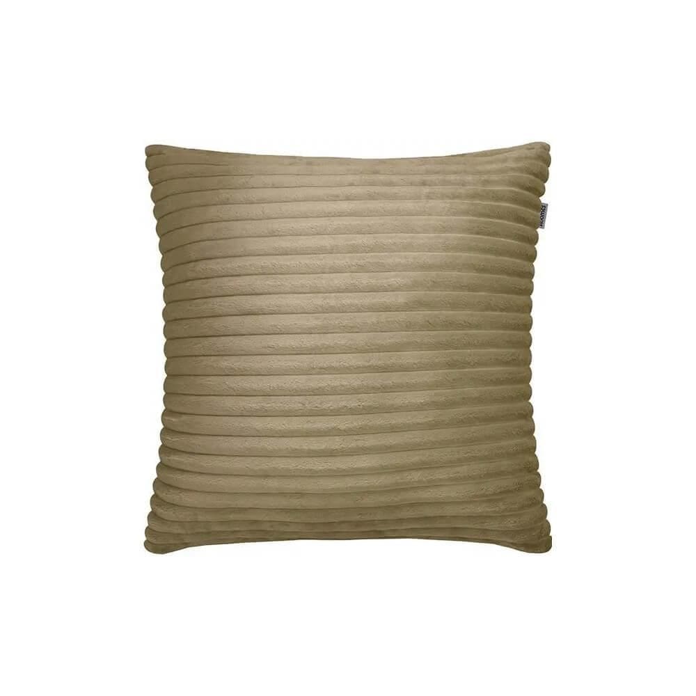 Capa De Almofada Decorativa Flannel 50 X 28 - Adomes Bege