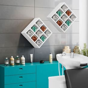 Kit 2 Nicho Decorativo Porta Toalha Com 9 Nichos Multiuso Requinte