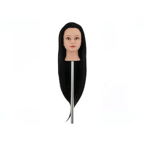 Cabeça de Boneca para Treino 100% Sintética Preto 60 cm