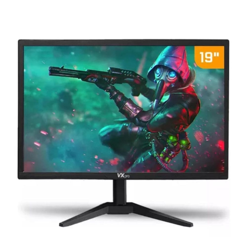 Monitor 19 Pol. Vx Pro Wxga, 60Hz, Hdmi/Vga Tela Plana Led