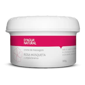 Creme de Massagem Rosa Mosqueta e Argila Branca 300g