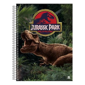Caderno Univ. 80 Folhas Jurassic Park Capa 1 - Animativa