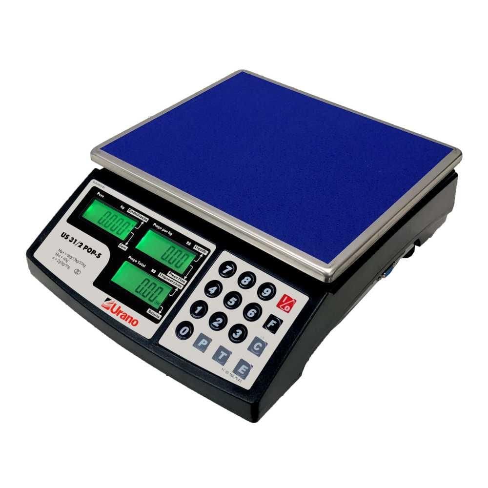 Balança 31 kg com Bateria POP-S 31/2 Com Saída Serial - Urano