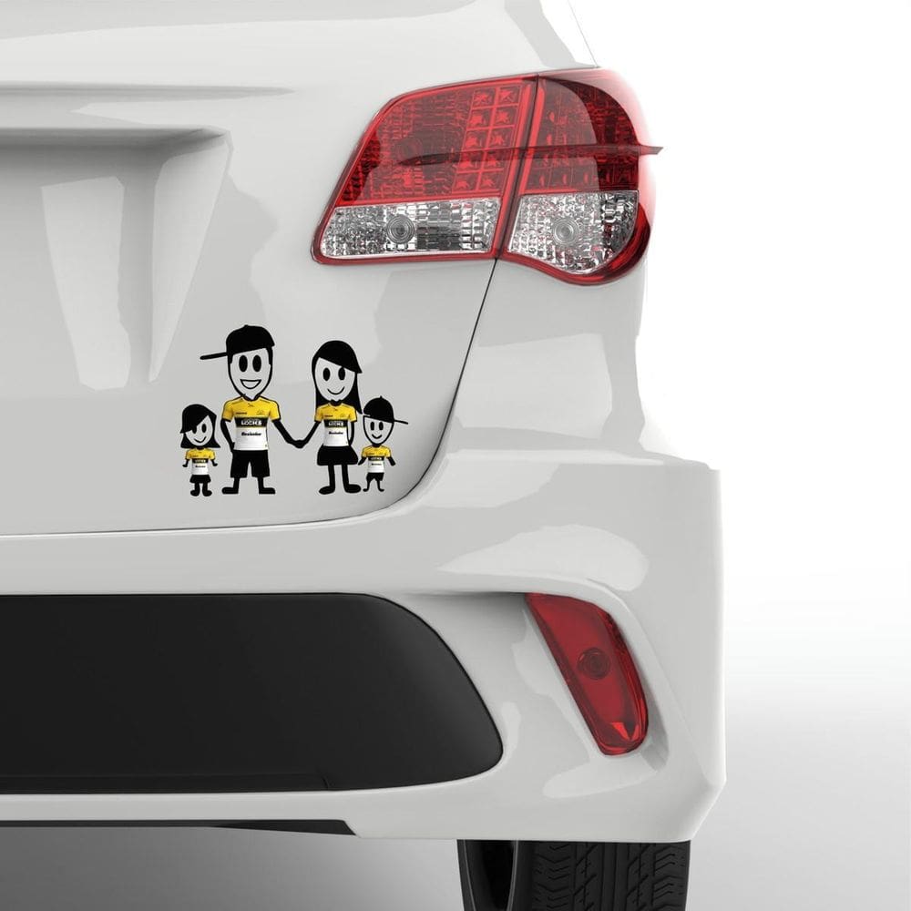 Adesivo Para Carro Família Feliz Criciúma