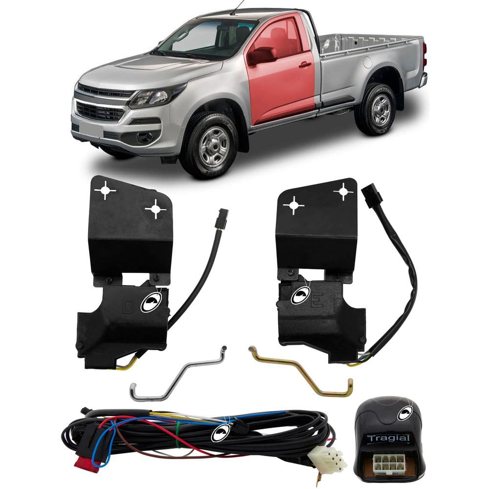 Kit Trava Elétrica GMS2 Nova S10 2012 a 2020 2 Portas Tragial