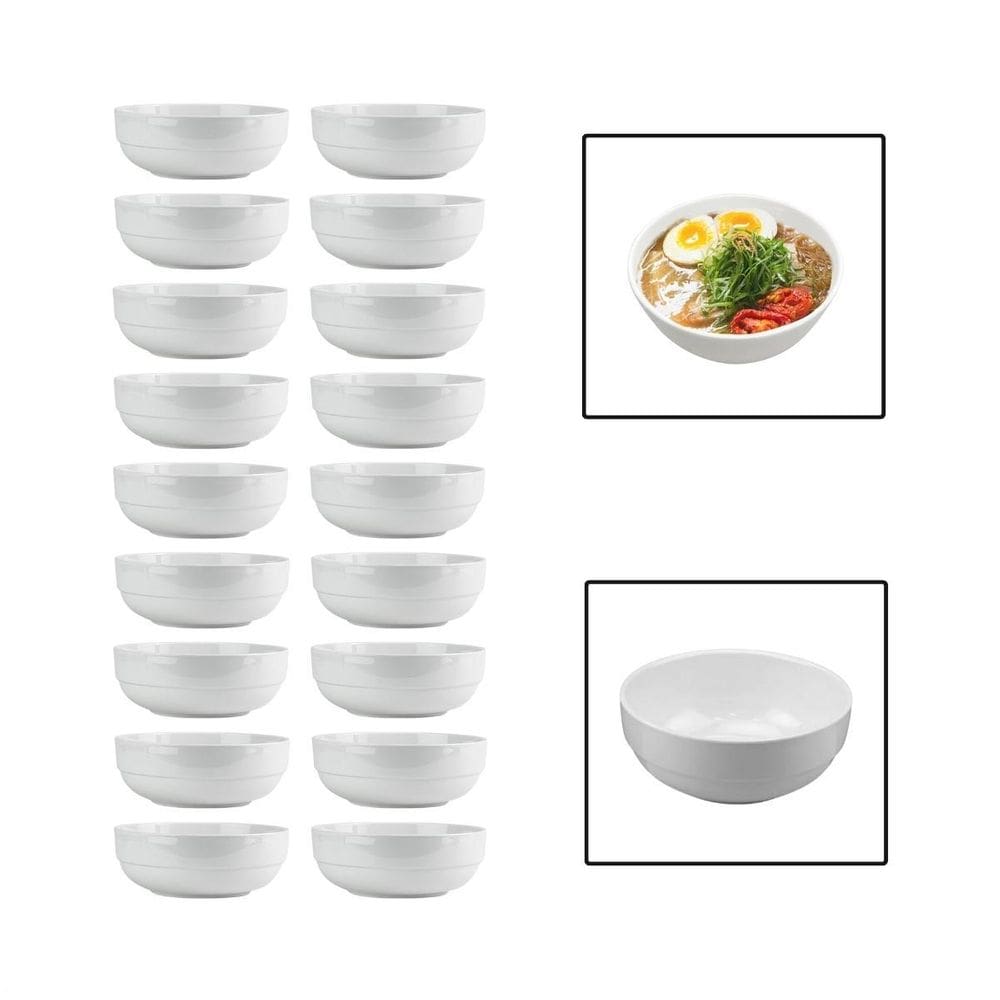 Kit 18 Tigelas Bowl 700Ml Melamina Cumbuca Caldo Sopa Salada