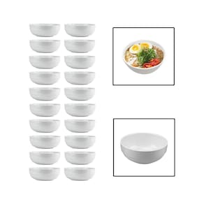 Kit 20 Tigelas Bowl 500Ml Melamina Cumbuca Caldo Sopa Salada
