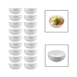 Kit 18 Tigelas Bowl 1150Ml Melamina Cumbuca Sopa Salada