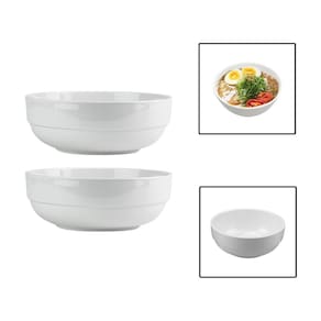 Kit 2 Tigelas Bowl 500Ml Melamina Cumbuca Caldo Sopa Salada