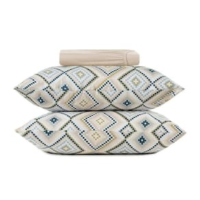Jogo Cama Casal 3 Pcs Fio Penteado Malha Tunis Altenburg