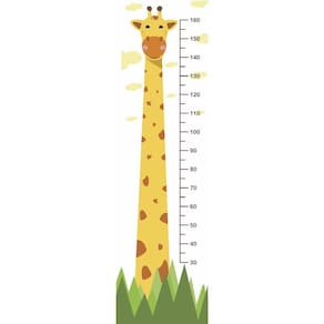 Adesivo Régua De Altura Crescimento Infantil Girafa