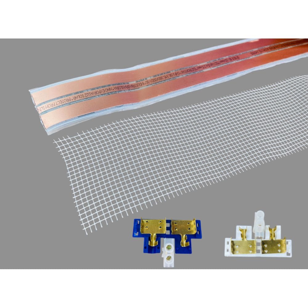 ELETROFITA 3 vias 20A com malha + conectores equiv 2,5mm