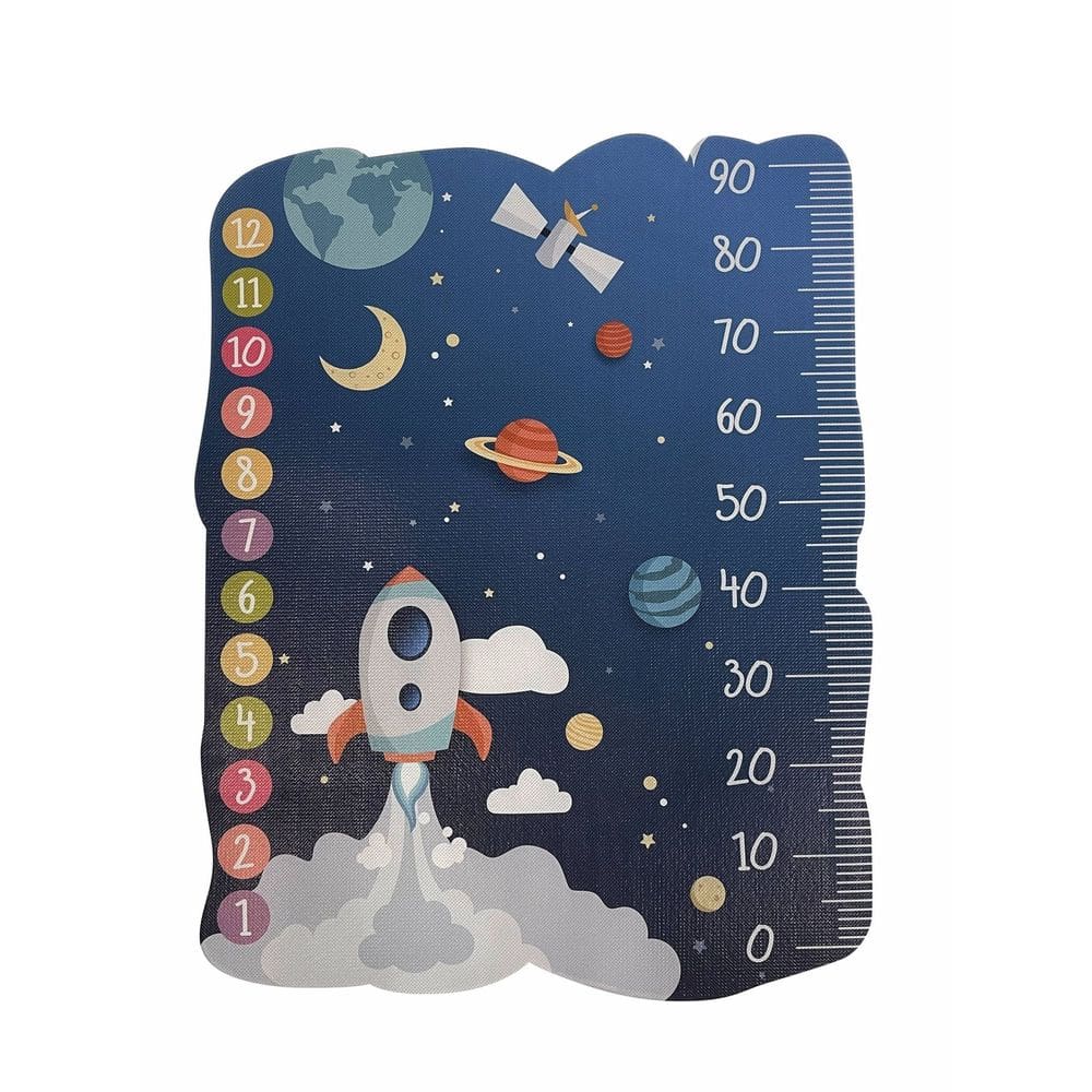 Tapete Retangular para Mesversário 78cm x 1m Foguete Kapazi