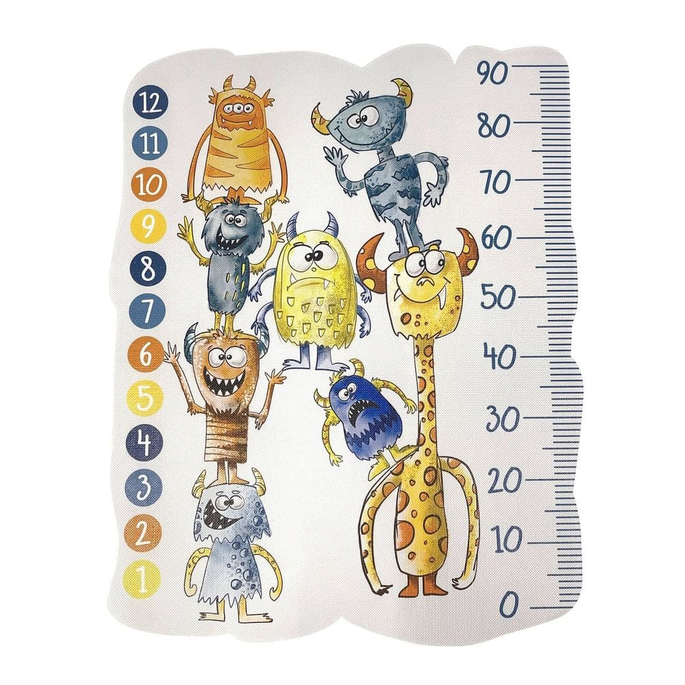 Tapete Retangular Mesversário 78cm x 1m Monstrinhos Kapazi