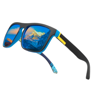 Óculos De Sol Masculino Espelhado Azul Com Anti Reflexo e Proteção 400UV