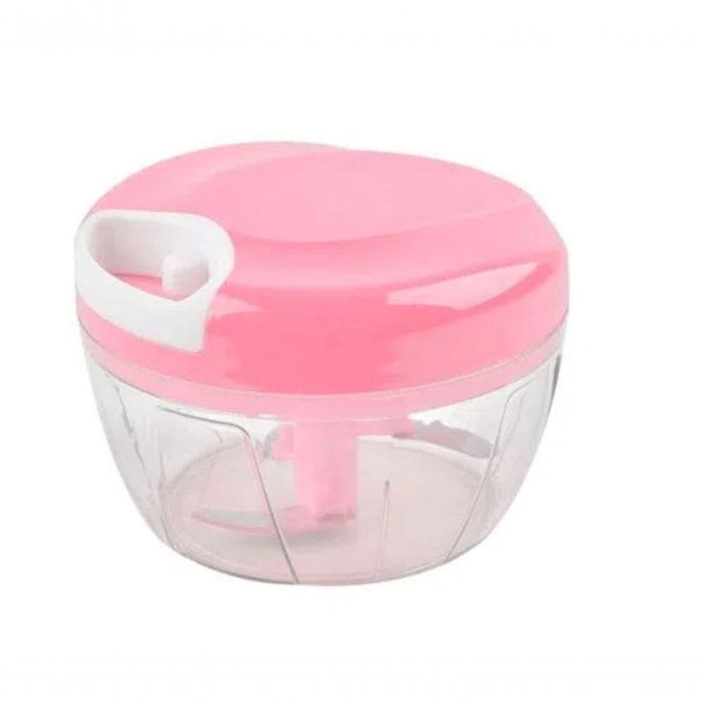 Triturador Manual De Alimentos 500ml rosa